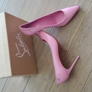 Christian Louboutin sporty kate pink pumps 41.5 Rare